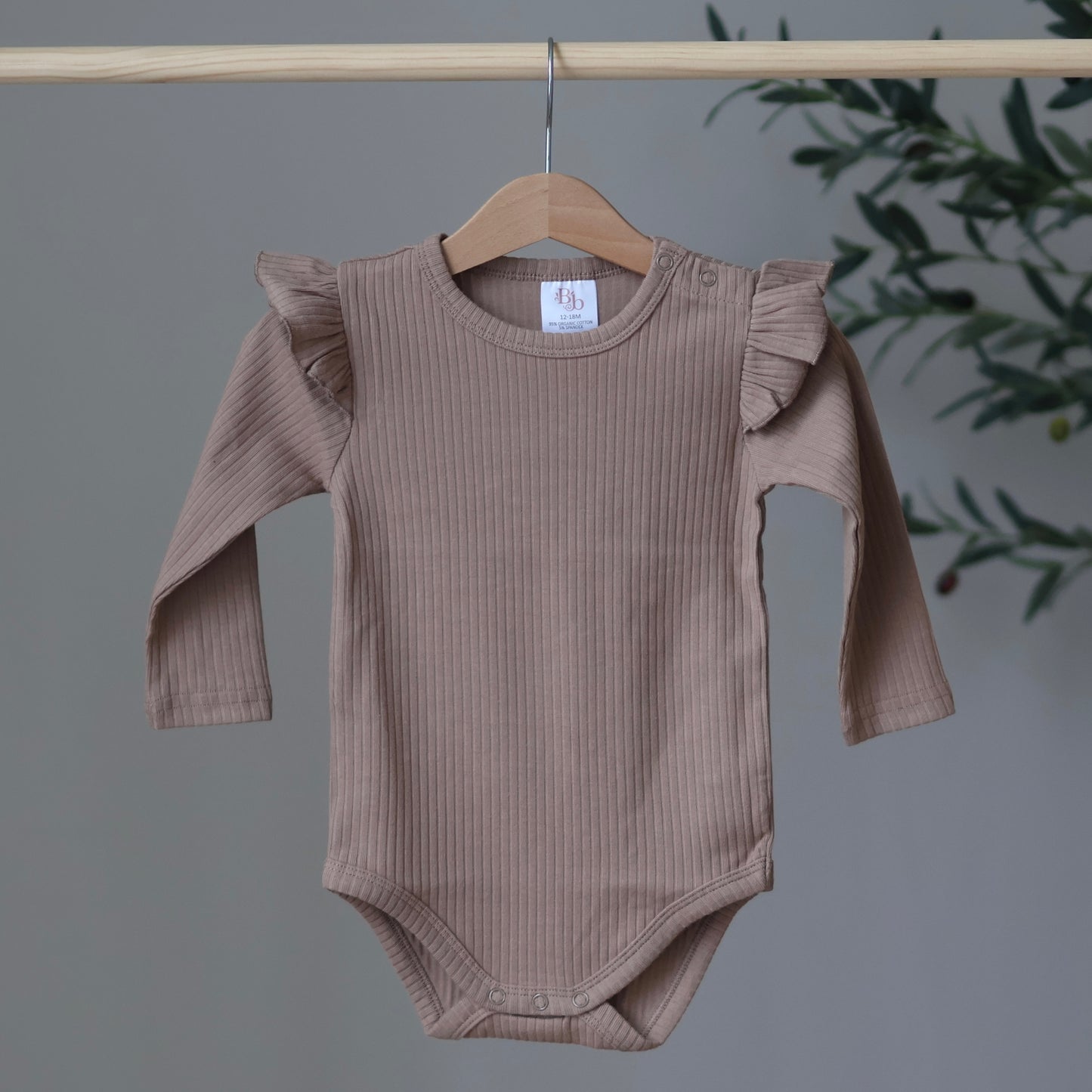 Caramel Frill Bodysuit