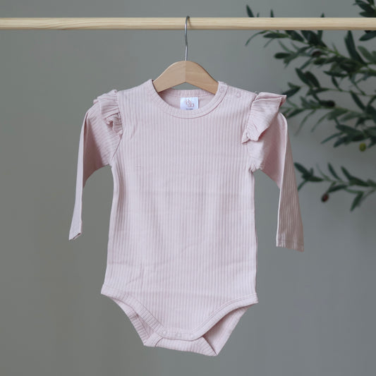 Vintage Pink Frill Bodysuit