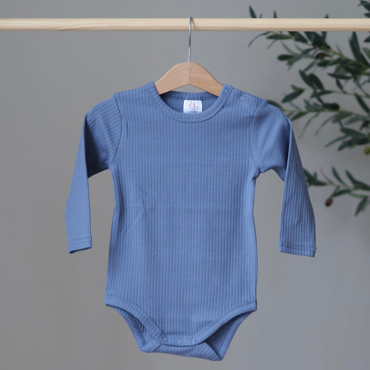 Periwinkle Ribbed Bodysuit